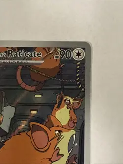 Pokemon TCG Team Rockets Raticate Card 202/182 Destined Rivals Illustration Rare - Image 3