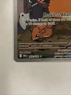 Pokemon TCG Team Rockets Raticate Card 202/182 Destined Rivals Illustration Rare - Image 5