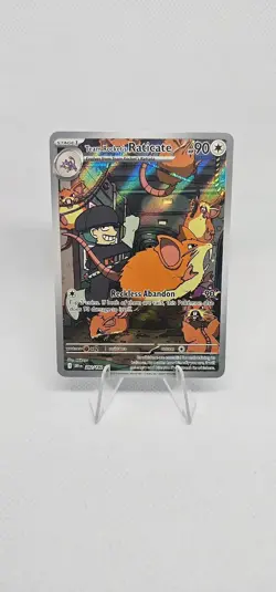 Pokemon TCG Team Rockets Raticate Card 202/182 Destined Rivals Illustration Rare - Image 1