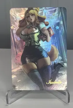 Isabelle Animal Crossing Cute Sexy ACG Goddess Waifu Card Girl Holo Doujin Anime - Image 1