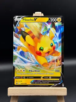 Pikachu V SWSH285 SWSH Black Star Promo Full Art Pokemon TCG Card NM #285 - Image 1