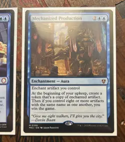 Mechanized Production Commander: Murders at Karlov Manor 2 Card Set. Near Mint - Image 4