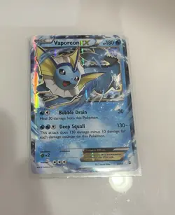 Pokemon Vaporeon EX 24/83 Generations 2016 Holo Rare Card TCG - Image 1