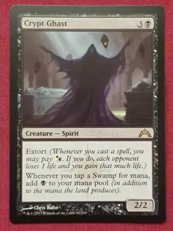 Magic The Gathering GATECRASH CRYPT GHAST black card MTG - Image 1