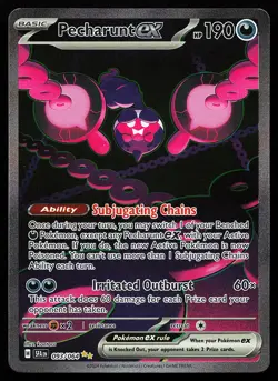 Pecharunt ex 093/064 Holo Special Illustration Rare Shrouded Fable Pokemon Card - Image 1