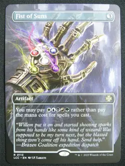 Fist of Suns Borderless - LCC - Mtg Card #215 - Image 1