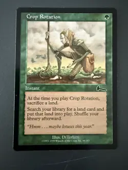 Crop Rotation #98 Urza's Legacy Magic The Gathering MTG Card Vintage - MP - Image 1