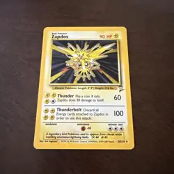 Pokemon TCG Zapdos Base Set Holo Unlimited Rare Card - 20/130 - Image 1