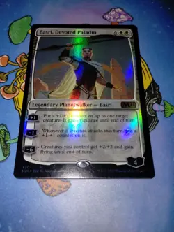 Basri, Devoted Paladin #320 (Foil) (NM) Core Set 2021 M21 Magic MTG - Image 2
