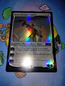 Basri, Devoted Paladin #320 (Foil) (NM) Core Set 2021 M21 Magic MTG - Image 3