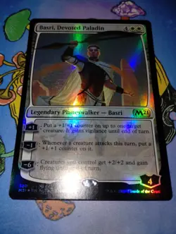 Basri, Devoted Paladin #320 (Foil) (NM) Core Set 2021 M21 Magic MTG - Image 4