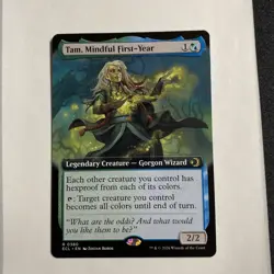 Tam, Mindful First-Year (Extended Art) - Lorwyn Eclipsed - NM - Rare - Creature - Image 1