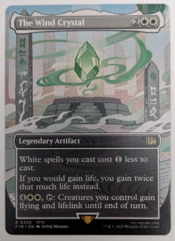 The Wind Crystal (0330) Borderless, Final Fantasy FIN, Magic MtG, Regular - NM! - Image 1