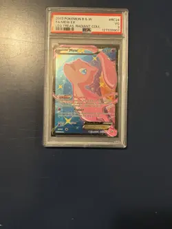 Pokemon Mew EX Legendary Treasures Radiant Full Art Holo RC24/RC25 PSA 3 - Image 1
