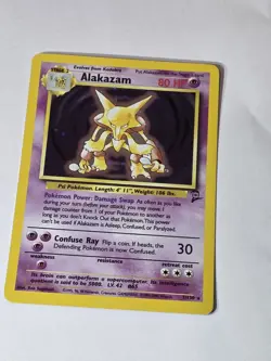 Pokemon ALAKAZAM Holo Rare - Base Set 2 - 1/130 - Year 2000 - Vintage Gem! - Image 3