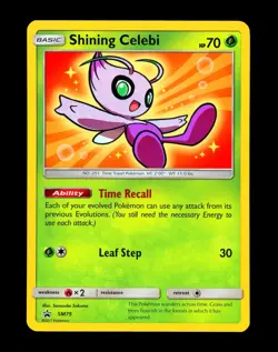 2017 Pokemon SHINING CELEBI Black Star Promo HOLO Sun & Moon Set Card #SM79 MINT - Image 1