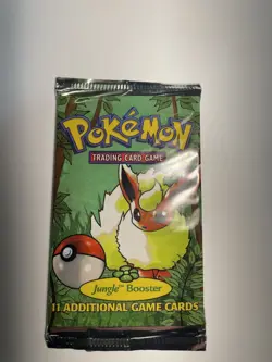 Pokemon TCG Jungle Booster Pack (Unlimited) - Flareon Artwork - Sealed - Vintage - Image 1