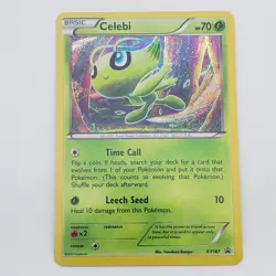 Pokemon TCG Celebi XY187 XY Black Star Promo Card - LP - Image 1