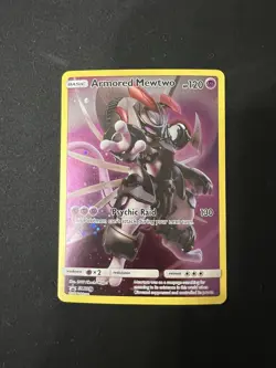 Pokemon TCG Armored Mewtwo Holo Black Star Promo SM228 - Image 1