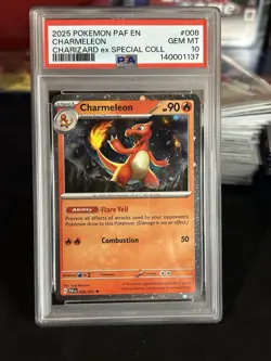 2025 Pokemon Charmeleon 008/091 Charizard Ex Special Collection PSA 10 GEM MINT - Image 1
