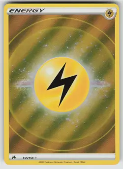 Lightning Energy (Texture Full Art) Ultra Rare Crown Zenith 155/159 Pokemon - Image 1