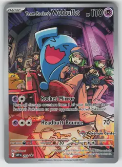 Team Rocket's Wobbuffet (Pokemon Center Exclusive) Promo SV 203 Pokemon - Image 1