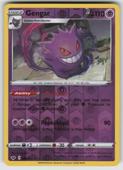 Gengar Holo Rare SWSH01: Sword & Shield Base Set 085/202 Pokemon - Image 1