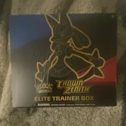 Pokemon TCG Crown Zenith Elite Trainer Box Lucario English 2023 - Image 1