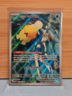 Pokemon TCG Misty's Psyduck Destined Rivals 193/182 Illustration Rare - Image 1