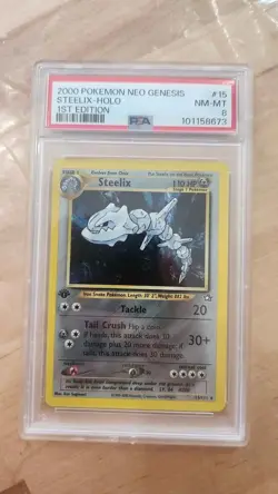 Steelix 15/111 Neo Genesis Holo 2000 pokemon 1st edition grade 8 Near mint/Mint - Image 1