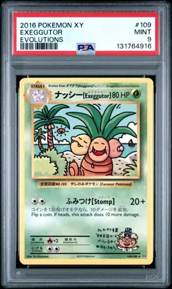 2016 Pokemon XY Evolutions Exeggutor #109 PSA 9 - Image 1
