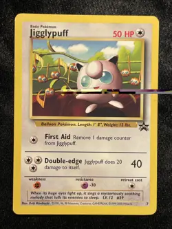 2000 Jigglypuff #7 - Black Star Promo Non-Holo Rare - Pokemon TCG - LP (A1) - Image 1