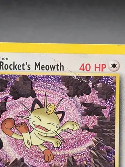 Team Rockets Meowth #18 - Black Star Promo WOTC Pokemon TCG MP/DMG - Image 2