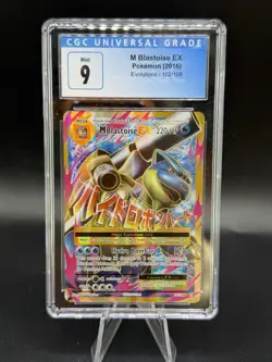 Pokemon M Blastoise EX Full Art 102/108 XY Evolutions #102 Mega MINT CGC 9 - Image 1