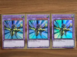 3x Yu-Gi-Oh! MAGO-DE025 Drachenmeister Gaia Gold Rare, NM, DE 1st Ed - Image 1
