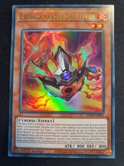 Yu-Gi-Oh! LD10-DE001 Grosalamander des Feuers Ultra Rare NM 1st - Image 1