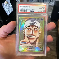 One Piece Awakening of the New Era Enel OP05-098 Alt Art Leader English PSA 10 - Image 1