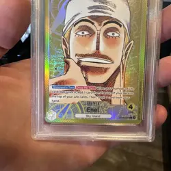 One Piece Awakening of the New Era Enel OP05-098 Alt Art Leader English PSA 10 - Image 2