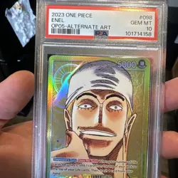 One Piece Awakening of the New Era Enel OP05-098 Alt Art Leader English PSA 10 - Image 3