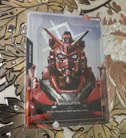 Gundam TCG Card Game Dual Impact Foil Resource GD02 C+ R-013 Red Gundam - Image 1