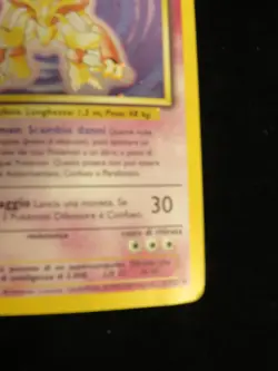 Alakazam 1/102 Holo Base Set Unlimited HP Pokemon Card Italian - Image 4