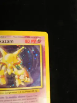 Alakazam 1/102 Holo Base Set Unlimited HP Pokemon Card Italian - Image 5