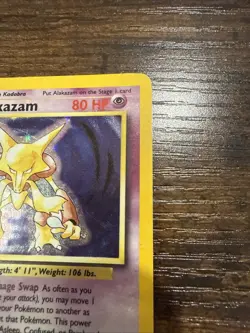 Pokemon 1999 Base Set Alakazam 1/102 Unlimited Holo English HP - Image 5