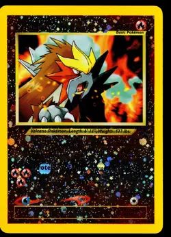 Pokemon TCG Entei Wotc Promo 34/53 Reverse Holo Card 2001 English LP - Image 1