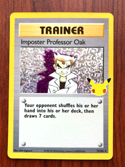 Pokemon Celebrations - Imposter Professor Oak HOLO Trainer Card 73/102 - Image 1