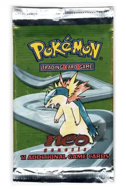 Pokemon TCG Neo Genesis 2000 Typhlosion Booster Pack WotC NM/Mint Cards Resealed - Image 1