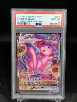 Mew VMAX Alternate Art Secret Rare Card PSA 10 Gem Mint 269/264 - Image 1