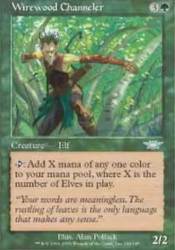 MTG Wirewood Channeler, Legions, Damaged, English - Image 1