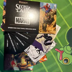 Secret Lair Drop Spider-man Lot Of 5 Breaking News Venom Heroic Deeds Non Foils - Image 1