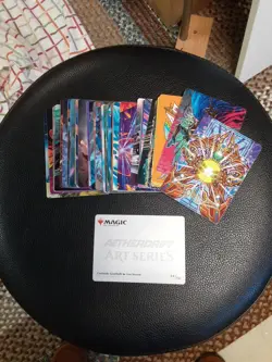MTG Art Series Aetherdrift GOLD STAMP/SIGNATURE Complete Set (54) - NM - Image 1